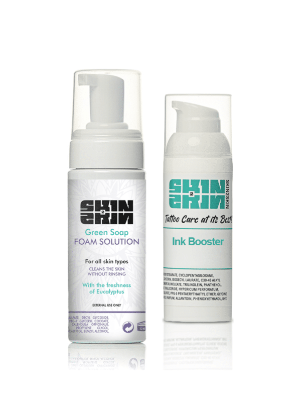 Αφρός καθαρισμού τατουάζ 70ml μαζί με κρέμα Advanced Care Green 50ml