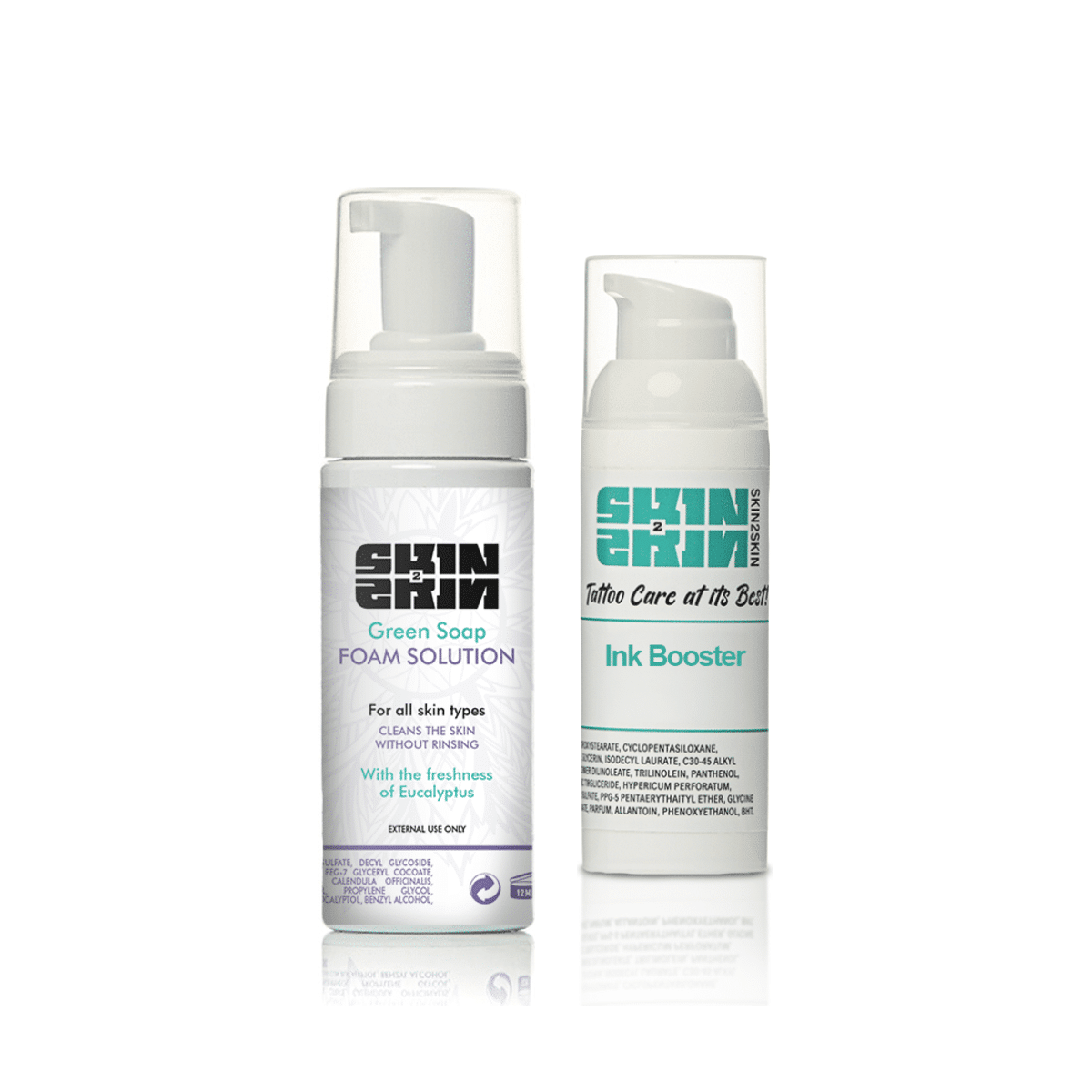 Combo Tattoo Soap Foam 70ml + Advanced Care Green 50ml Αφρός καθαρισμού τατουάζ 70ml μαζί με κρέμα Advanced Care Green 50ml